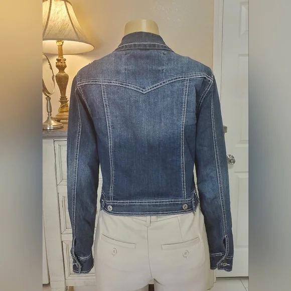Maurices Denim Jacket with Button Closure - Picture 3 of 8